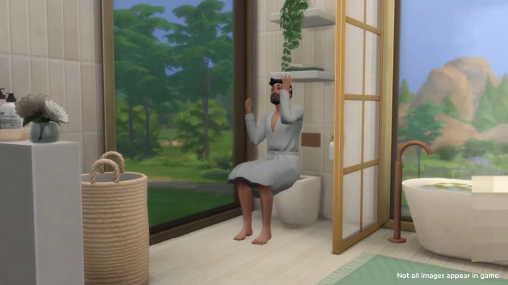 The Sims 4 Модная ванная: новые варианты внешнего вида и предметы