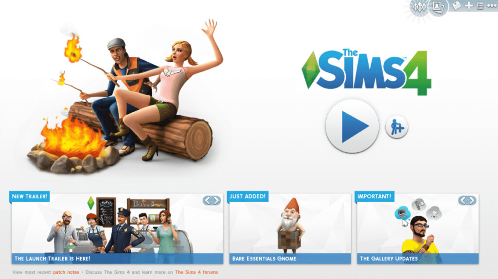 Эволюция главного меню The Sims 4 за 10 лет