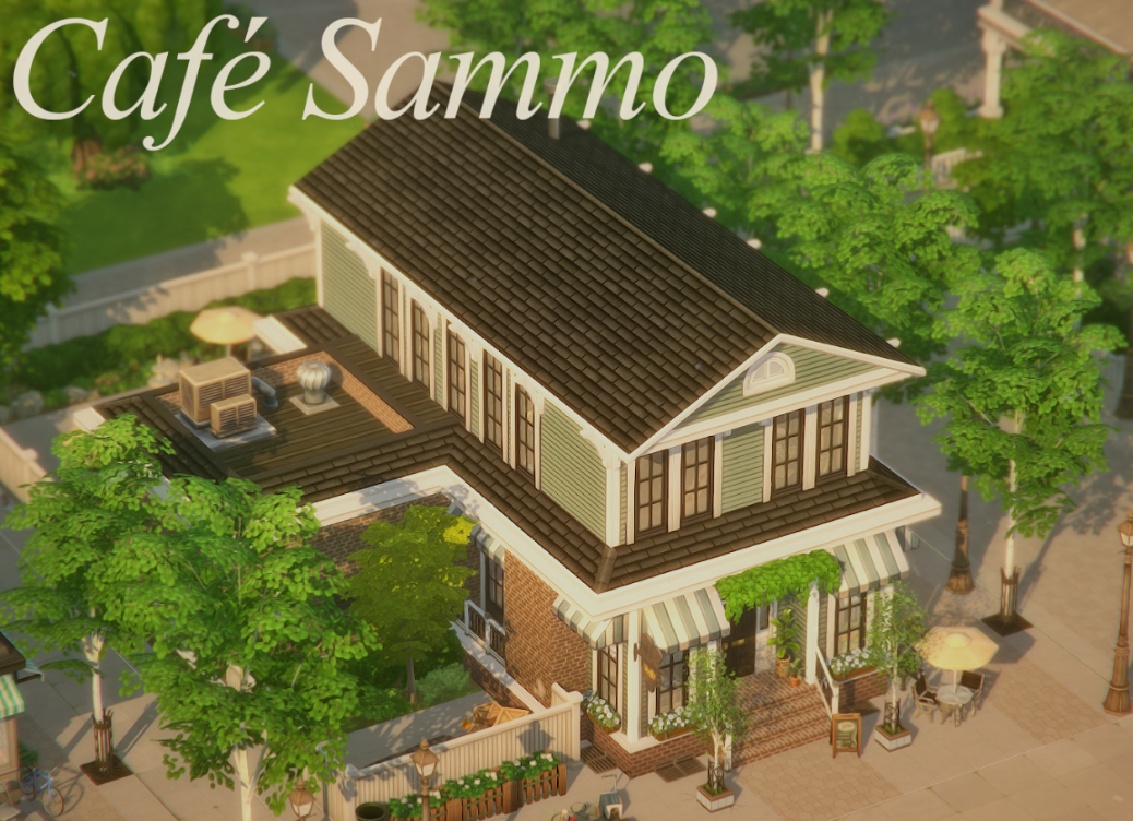 Уютное домашнее кафе Sammo от mild-milk для Sims 4