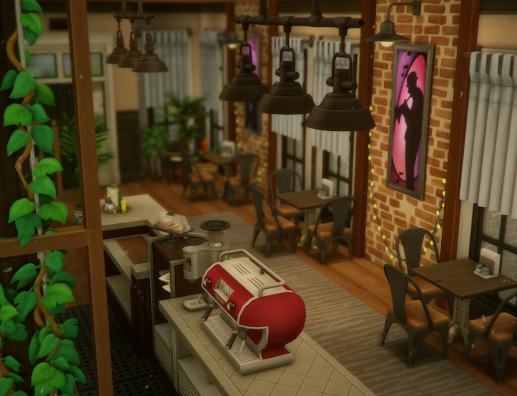 Уютное домашнее кафе Sammo от mild-milk для Sims 4