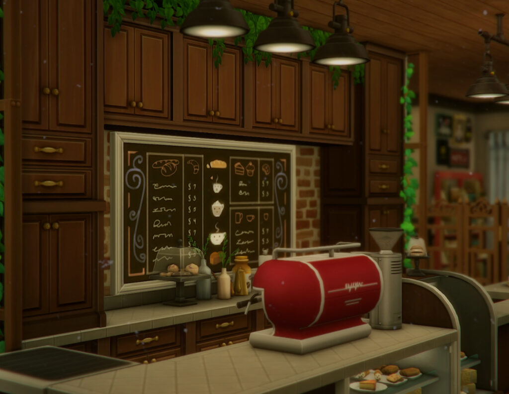 Уютное домашнее кафе Sammo от mild-milk для Sims 4