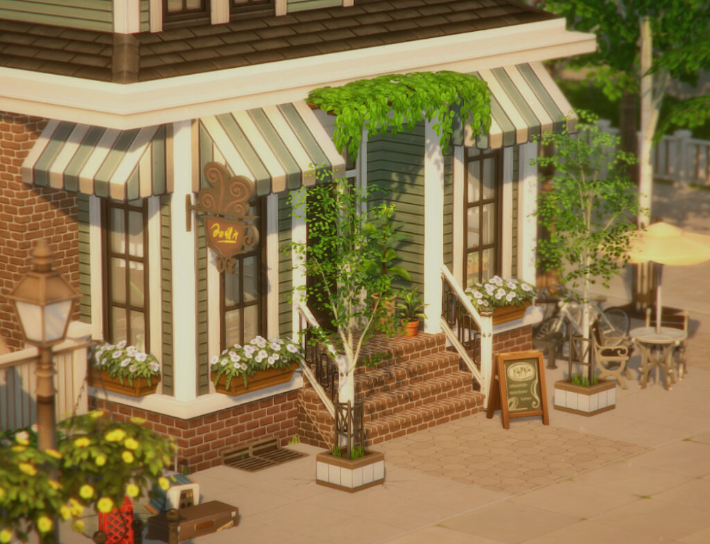 Уютное домашнее кафе Sammo от mild-milk для Sims 4
