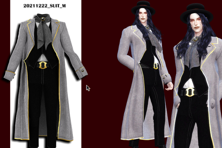 Коллекция мужской одежды от LIN_DIAN для Sims 4