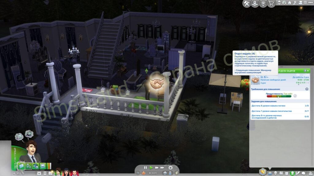 Мод Sims 4 «Офисные карьеры и события» от ellesimsworld
