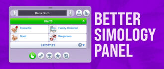 Мод Sims 4 «Улучшенная панель симологии» от SimMattically
