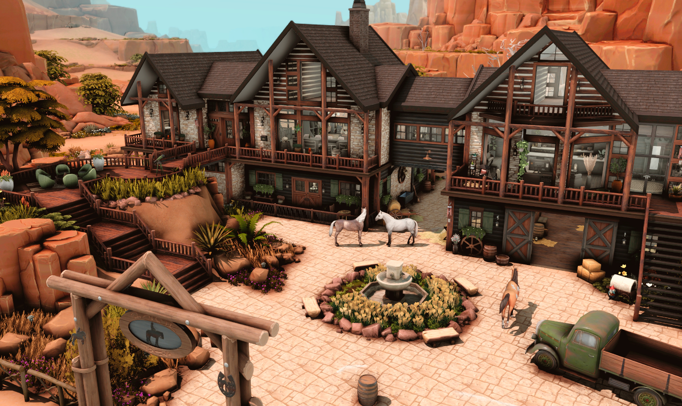 Ранчо «Друг» от Intelligentfly для Sims 4