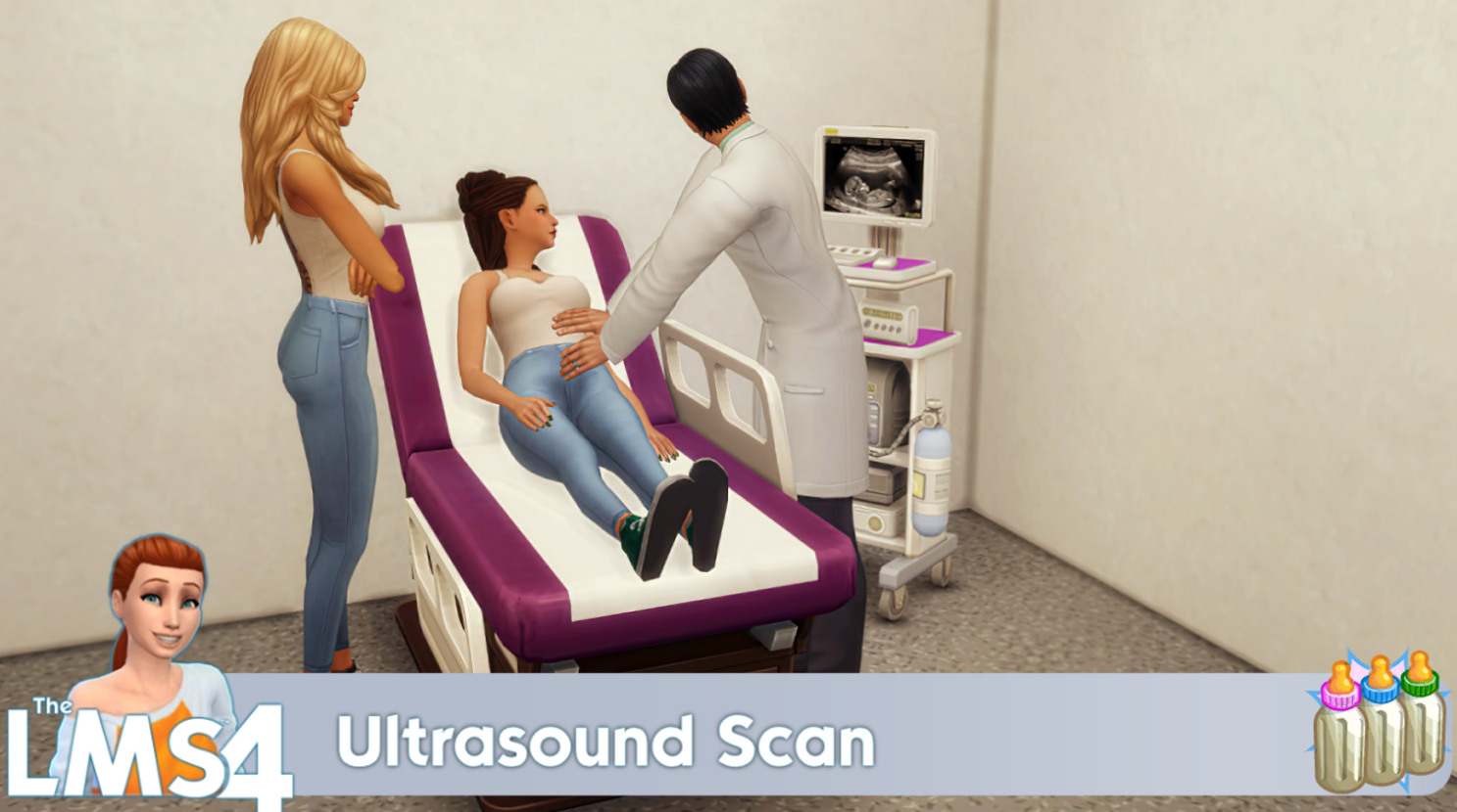 Мод Sims 4 «УЗИ для беременных» от littlemssam
