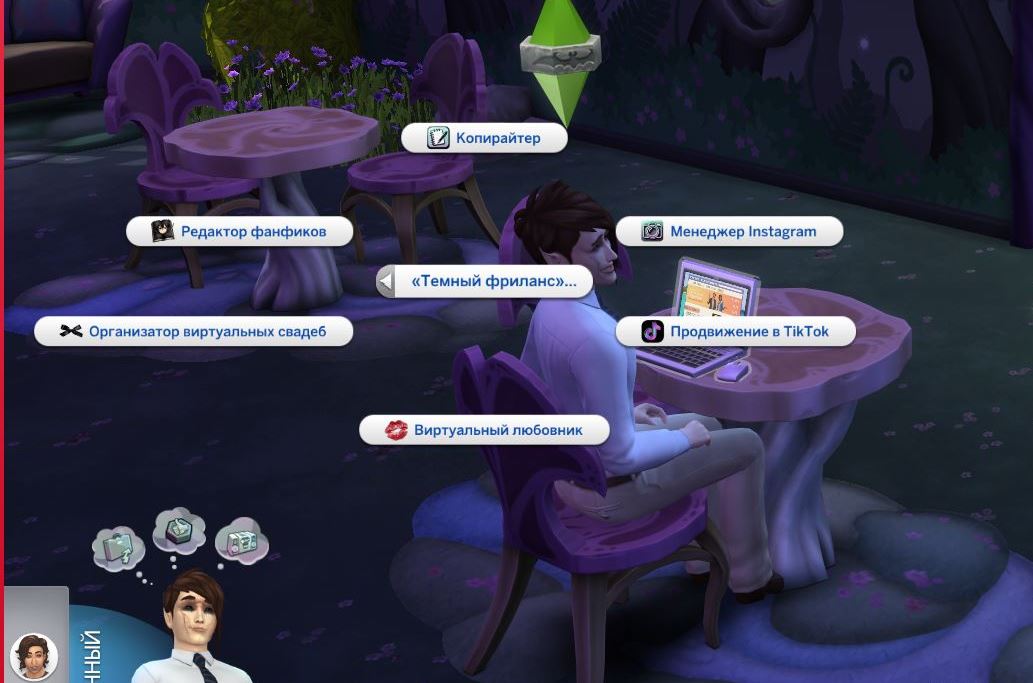 Мод Sims 4 «Подработки за компьютером» от Ser_Kisyan