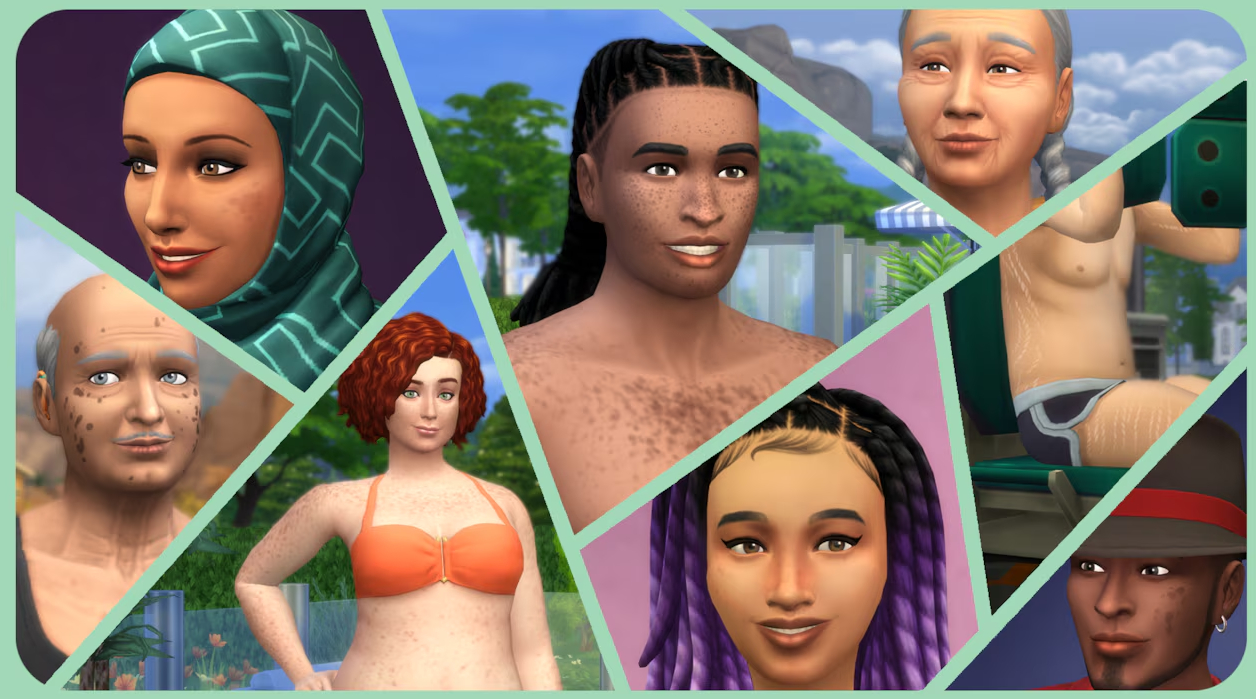 Все детали особенностей кожи в Sims 4 Патч 19 августа