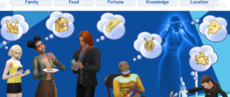 Мод Sims 4 «Новые жизненные цели и переработка старых» от NeedCoffee4That