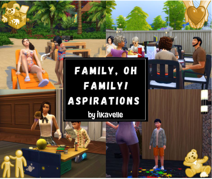 Мод Sims 4 «Жизненные цели для семьи Family, Oh Family» от ilkavelle