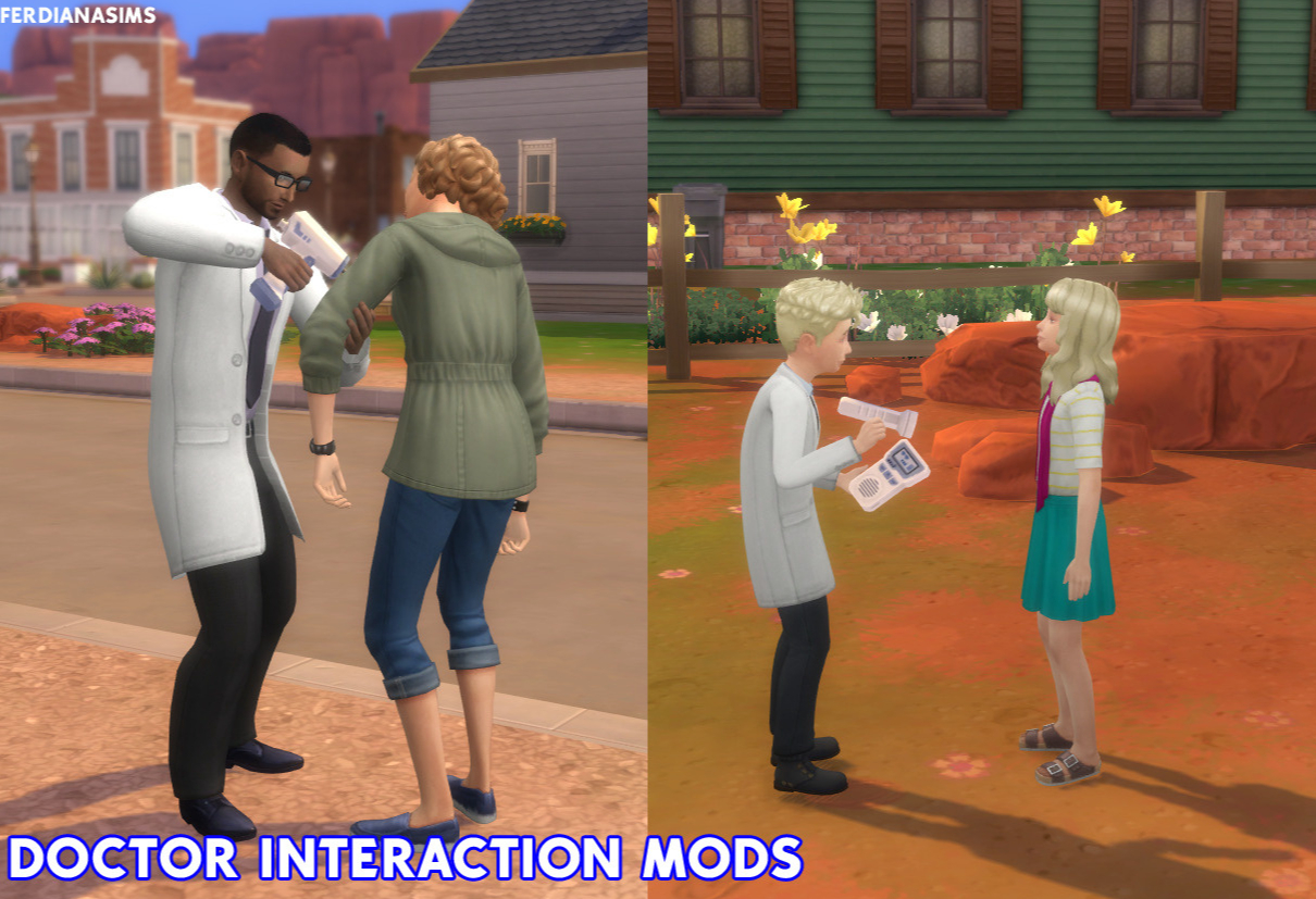 Мод Sims 4 «Новые взаимодействия для доктора» от Cepzid и Zulf