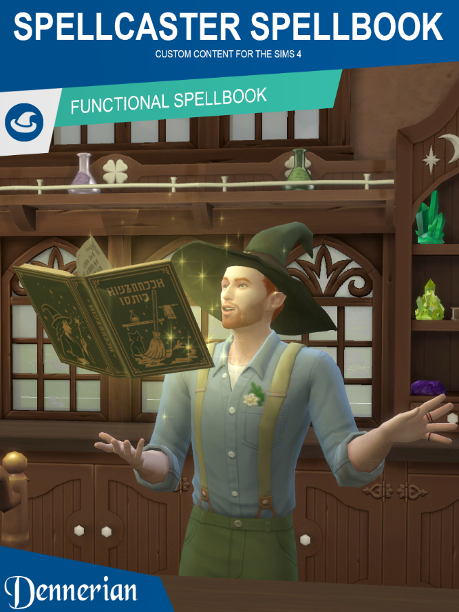 Мод Sims 4 «Книга заклинателя» от Dennerian