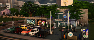 Участок авторское заведение Больница от denisko для Sims 4