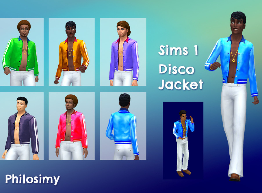 Невероятная коллекция диско Sims 4 CC 70-е годы