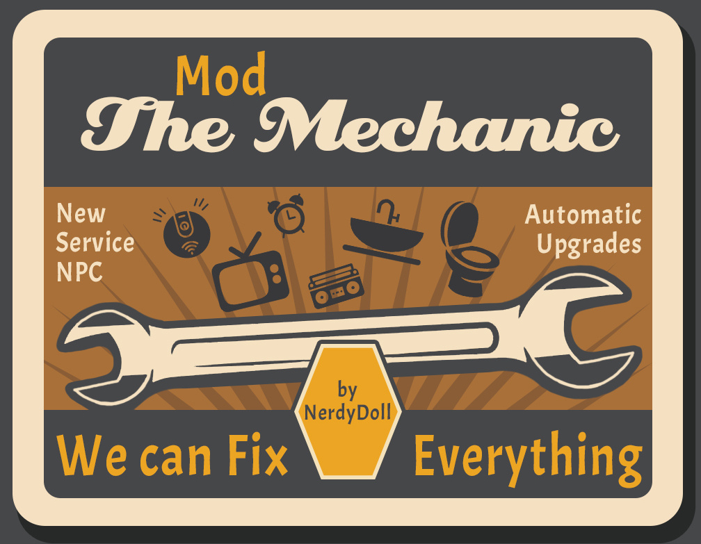 Мод Sims 4 «Механик – новый NPC» от NerdyDoll