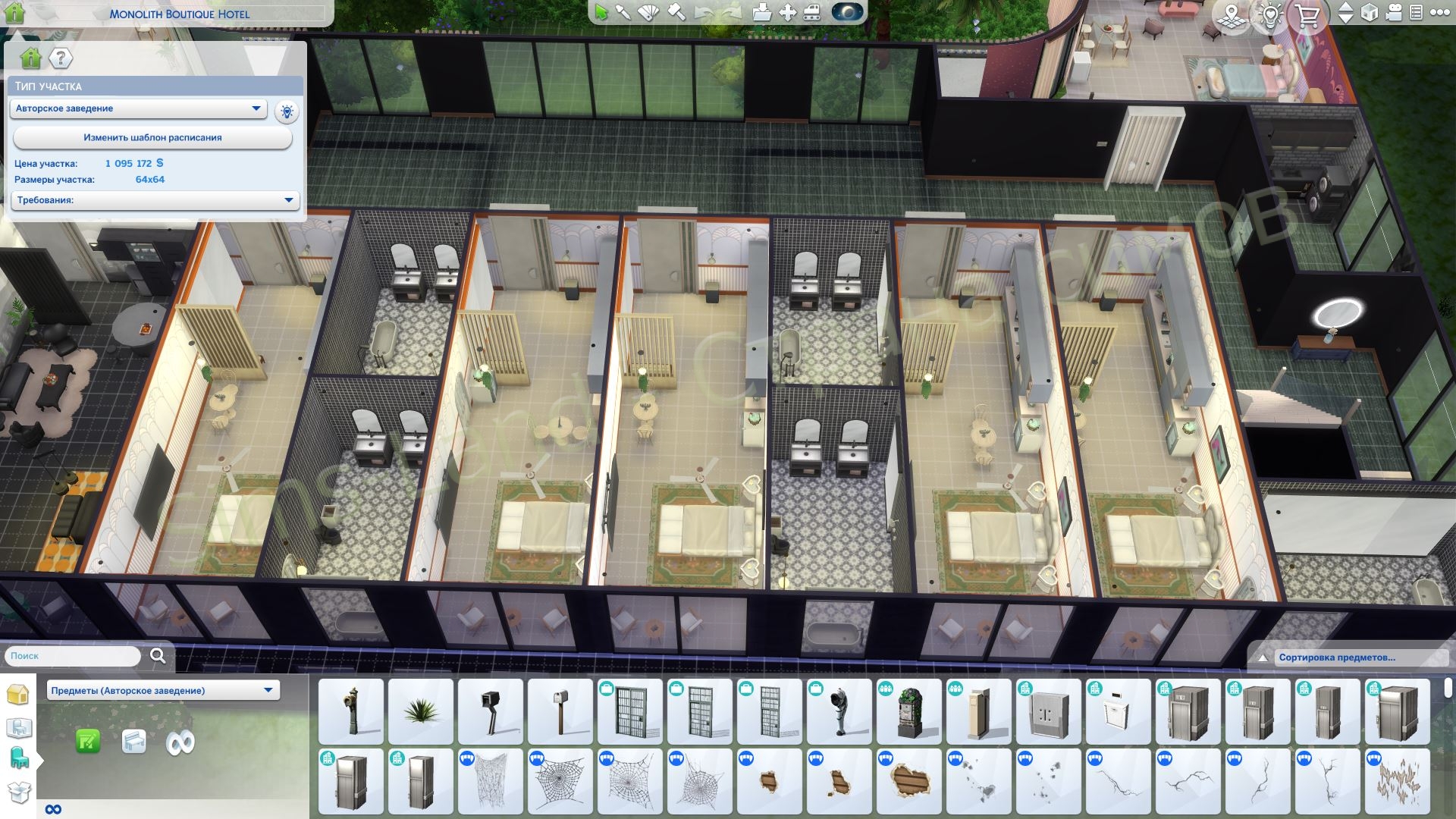 Участок авторское заведение Отель Монолит от LimeCondenser