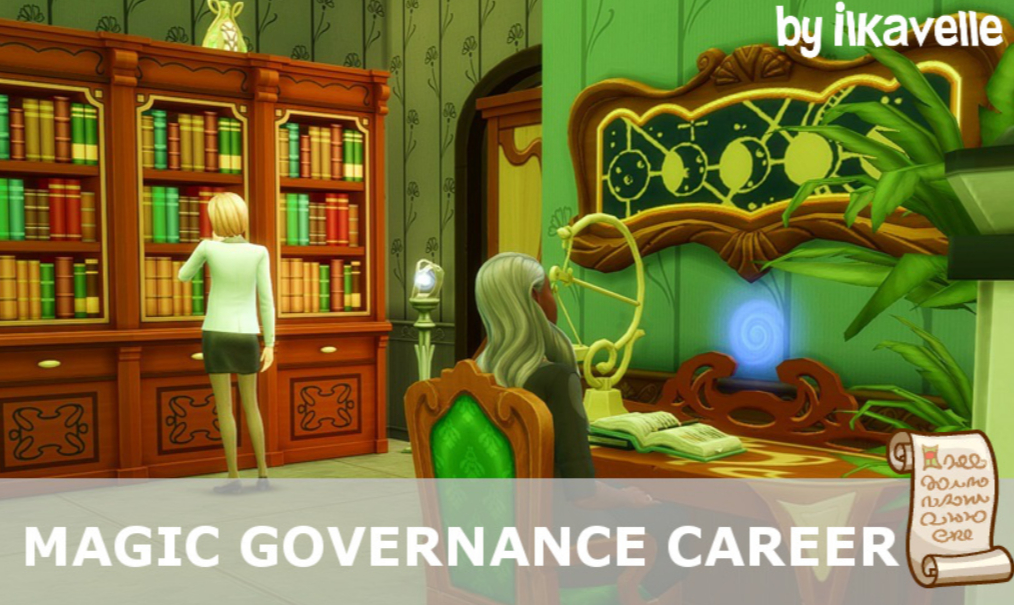 Мод Sims 4 «Карьера в Магическом учреждении» от ilkavelle