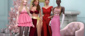 Коллекция праздничных Новогодних нарядов для Sims 4от Joliebean и Ice-CreamForBreakfast