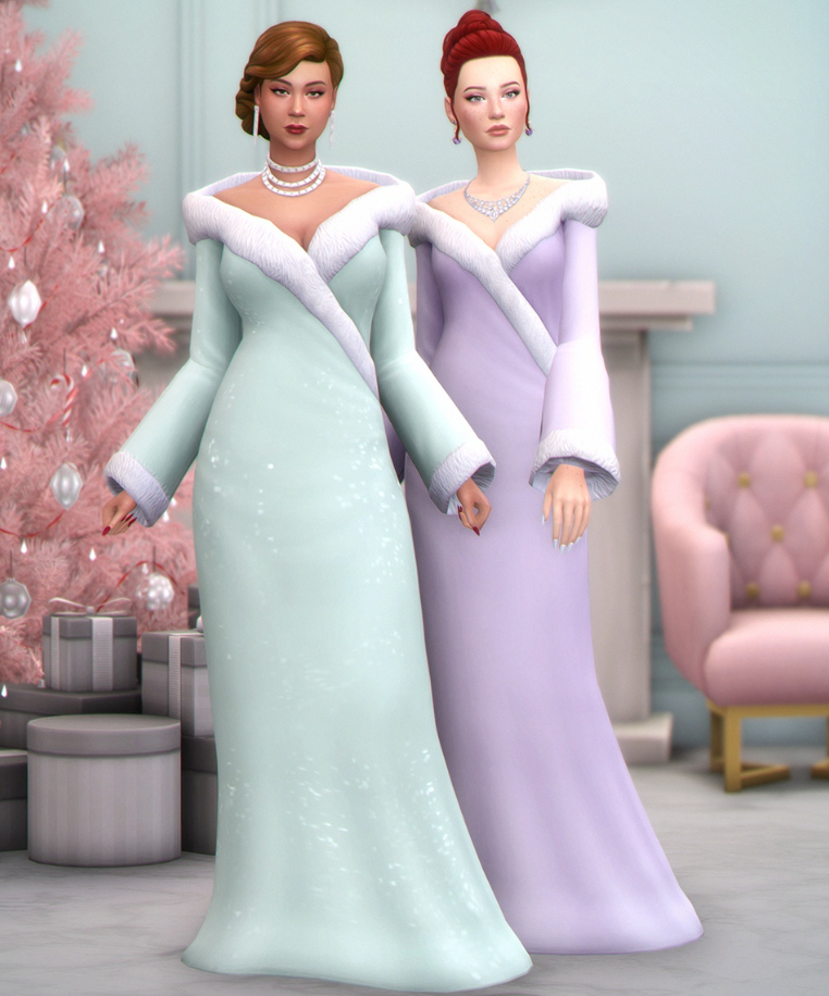 Коллекция праздничных Новогодних нарядов для Sims 4от Joliebean и Ice-CreamForBreakfast