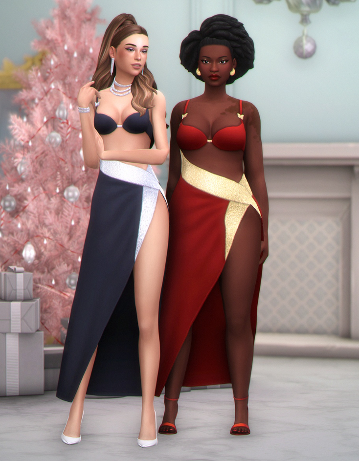 Коллекция праздничных Новогодних нарядов для Sims 4от Joliebean и Ice-CreamForBreakfast