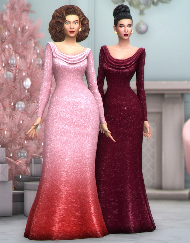 Коллекция праздничных Новогодних нарядов для Sims 4от Joliebean и Ice-CreamForBreakfast