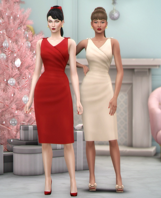 Коллекция праздничных Новогодних нарядов для Sims 4от Joliebean и Ice-CreamForBreakfast