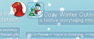 Мод Sims 4 «Уютные зимние моменты» от midnitetech