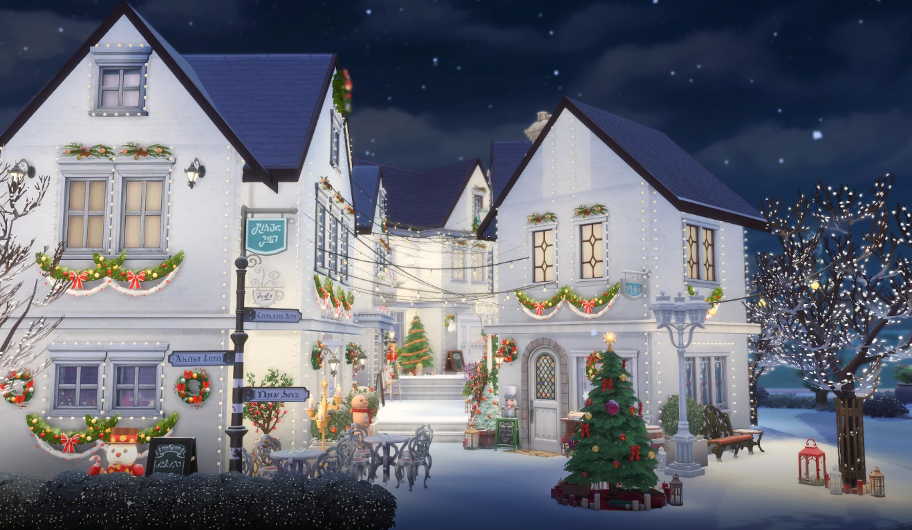 Лучшие зимние праздничные участки в Галерее Sims 4