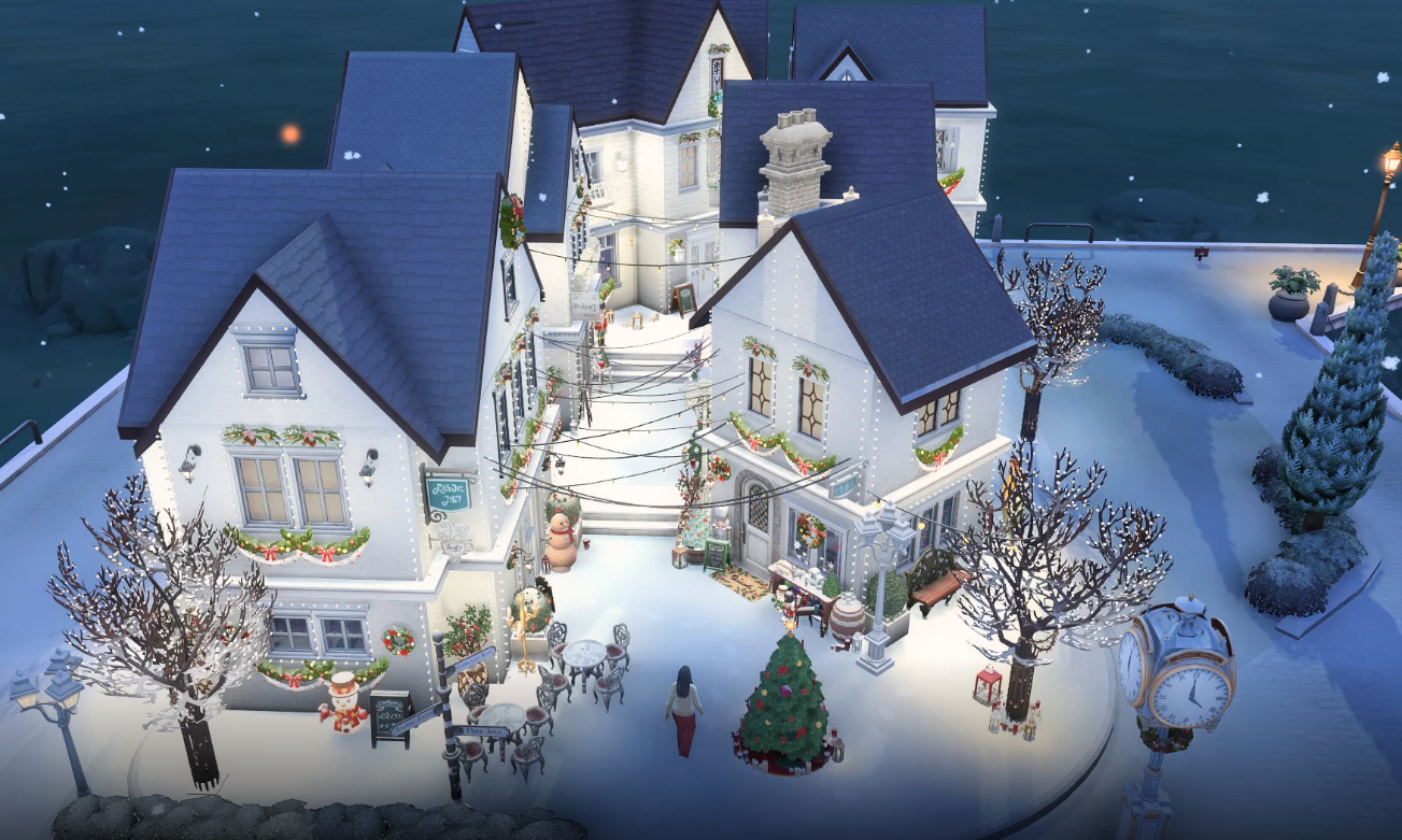 Лучшие зимние праздничные участки в Галерее Sims 4