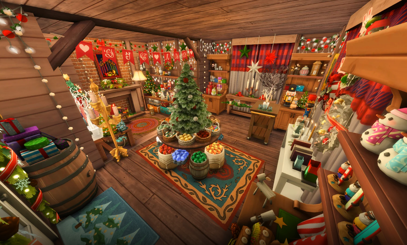 Лучшие зимние праздничные участки в Галерее Sims 4