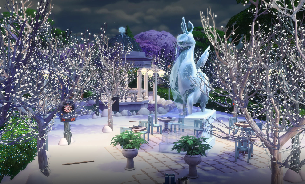 Лучшие зимние праздничные участки в Галерее Sims 4