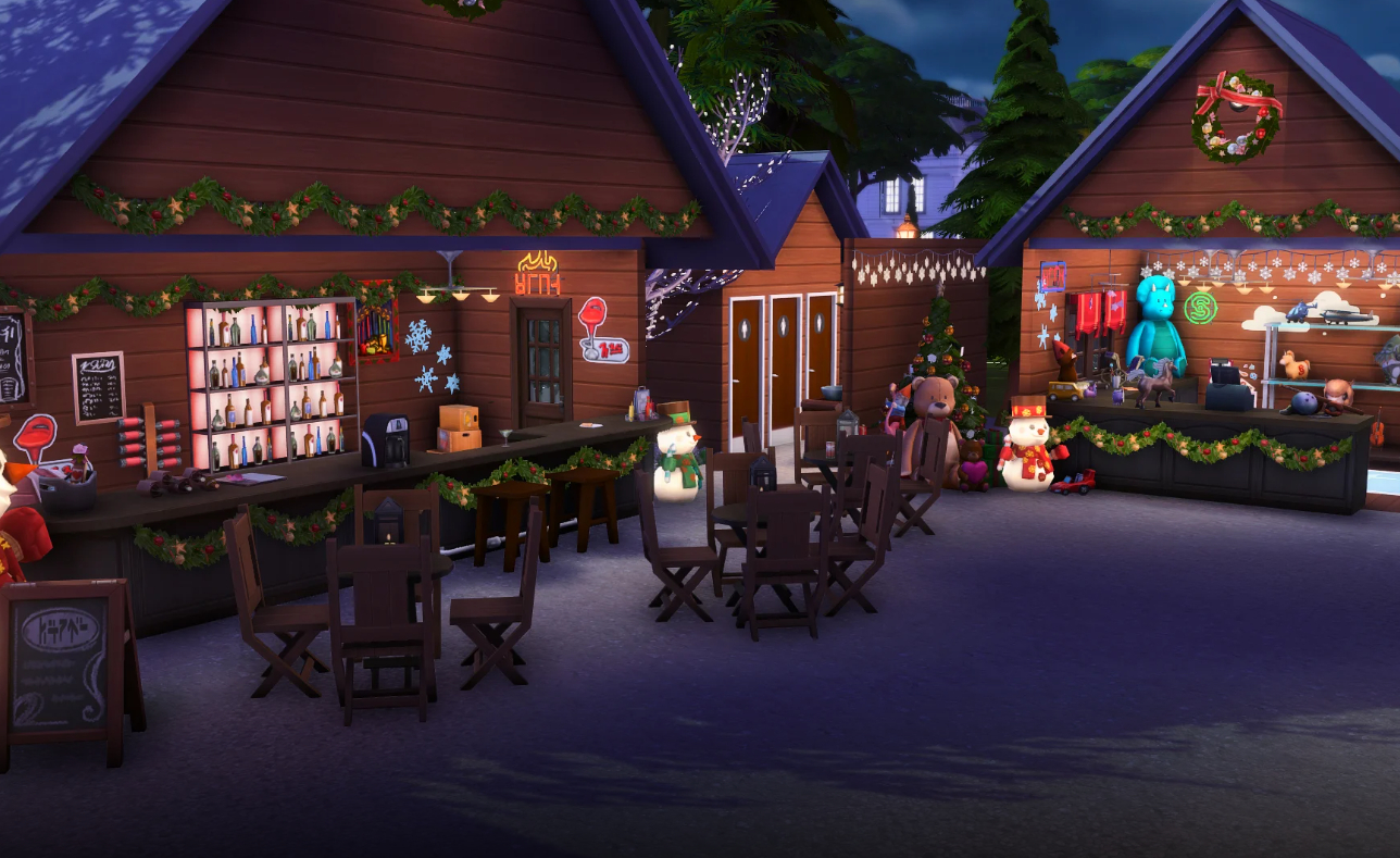 Лучшие зимние праздничные участки в Галерее Sims 4