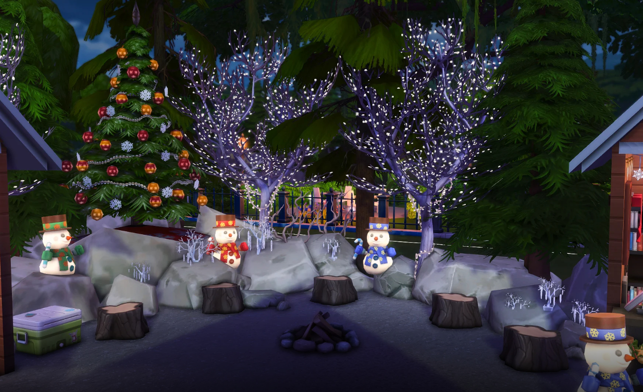 Лучшие зимние праздничные участки в Галерее Sims 4