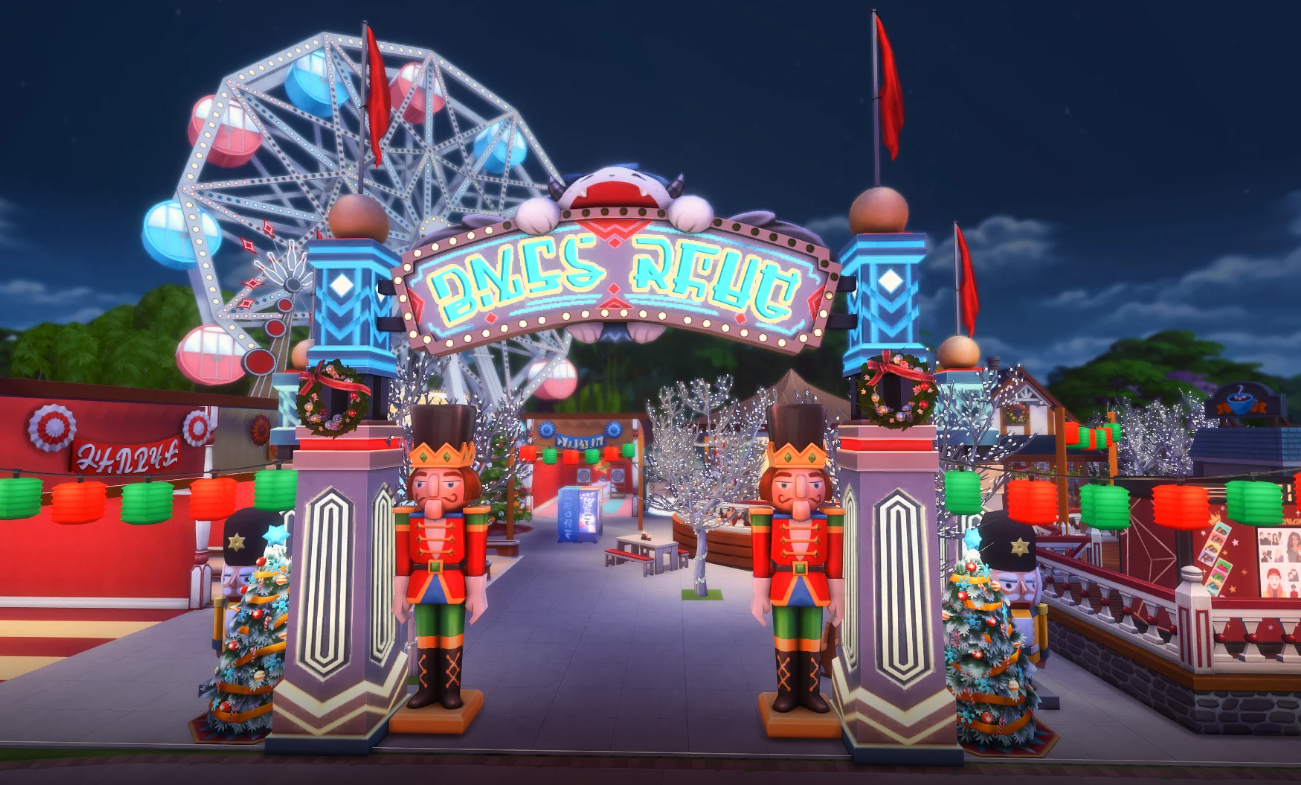 Лучшие зимние праздничные участки в Галерее Sims 4