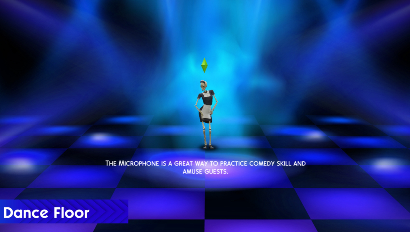 Экраны загрузки Танцующая Скелехильда от 20th Century Plumbob для Sims 4