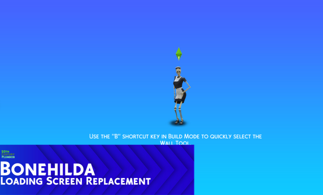 Экраны загрузки Танцующая Скелехильда от 20th Century Plumbob для Sims 4