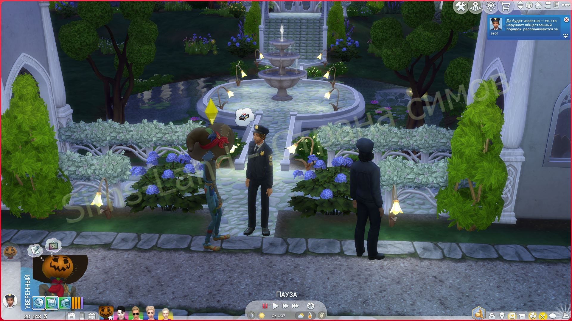 Мод Sims 4 «Закон и беспорядок» от Lumpinou