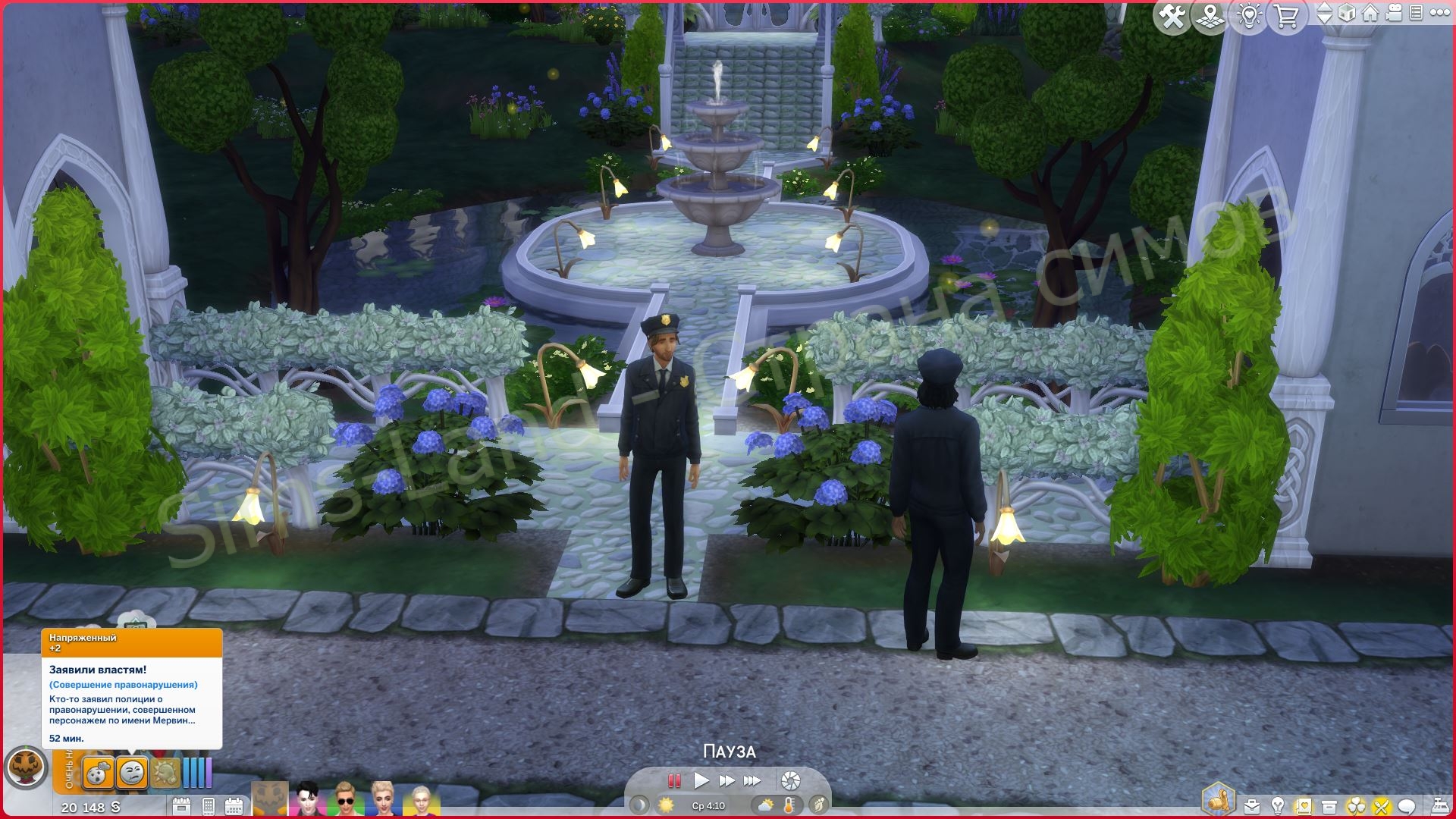 Мод Sims 4 «Закон и беспорядок» от Lumpinou