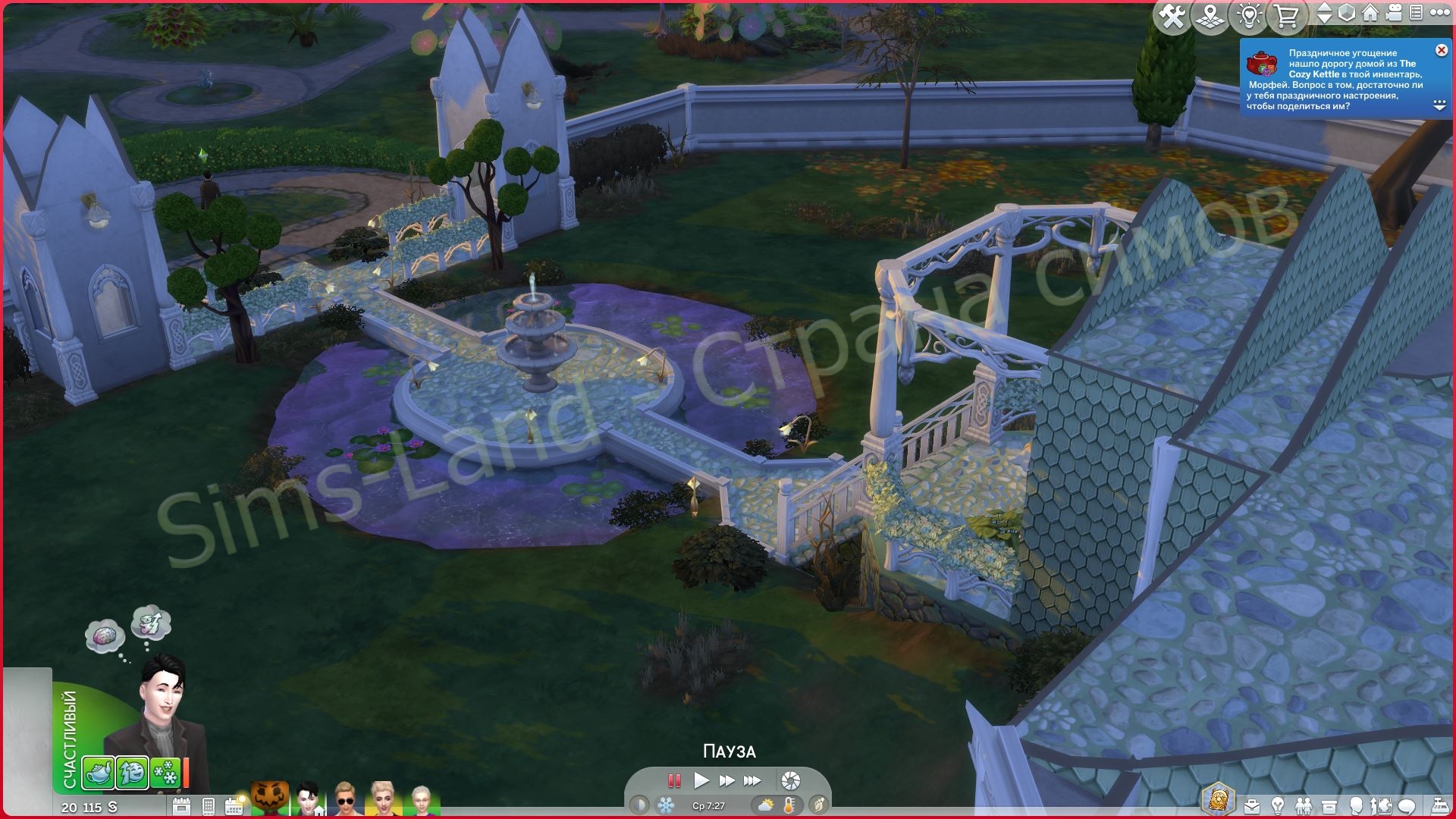 Мод Sims 4 «Уютные зимние моменты» от midnitetech