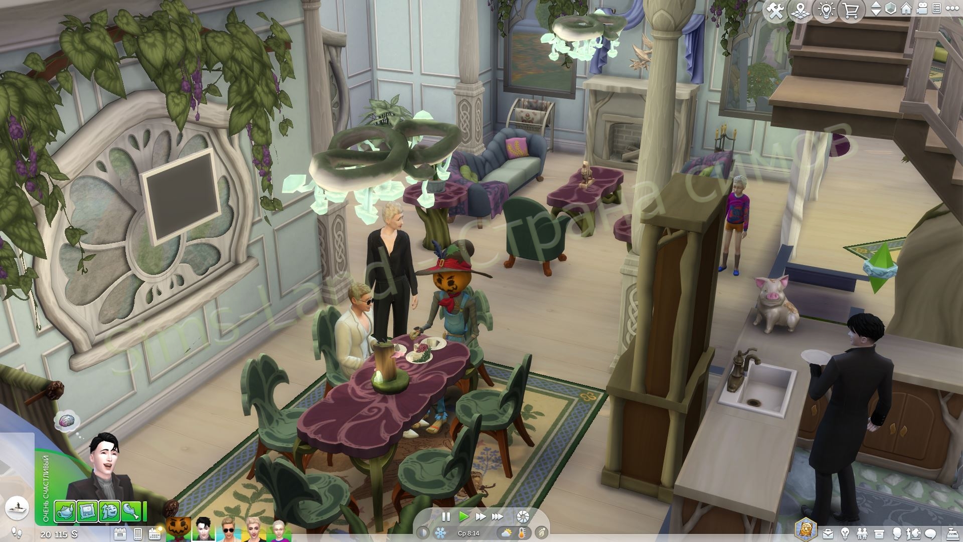 Мод Sims 4 «Уютные зимние моменты» от midnitetech