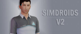 Мод Sims 4 «Симдроиды или вариация на Detroit: Become Human» от llazyneiph