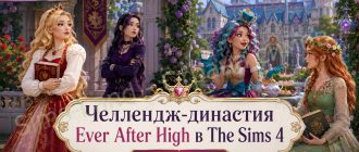 Челлендж Ever After High – Школа Эвер Афтер для Sims 4. Часть 1