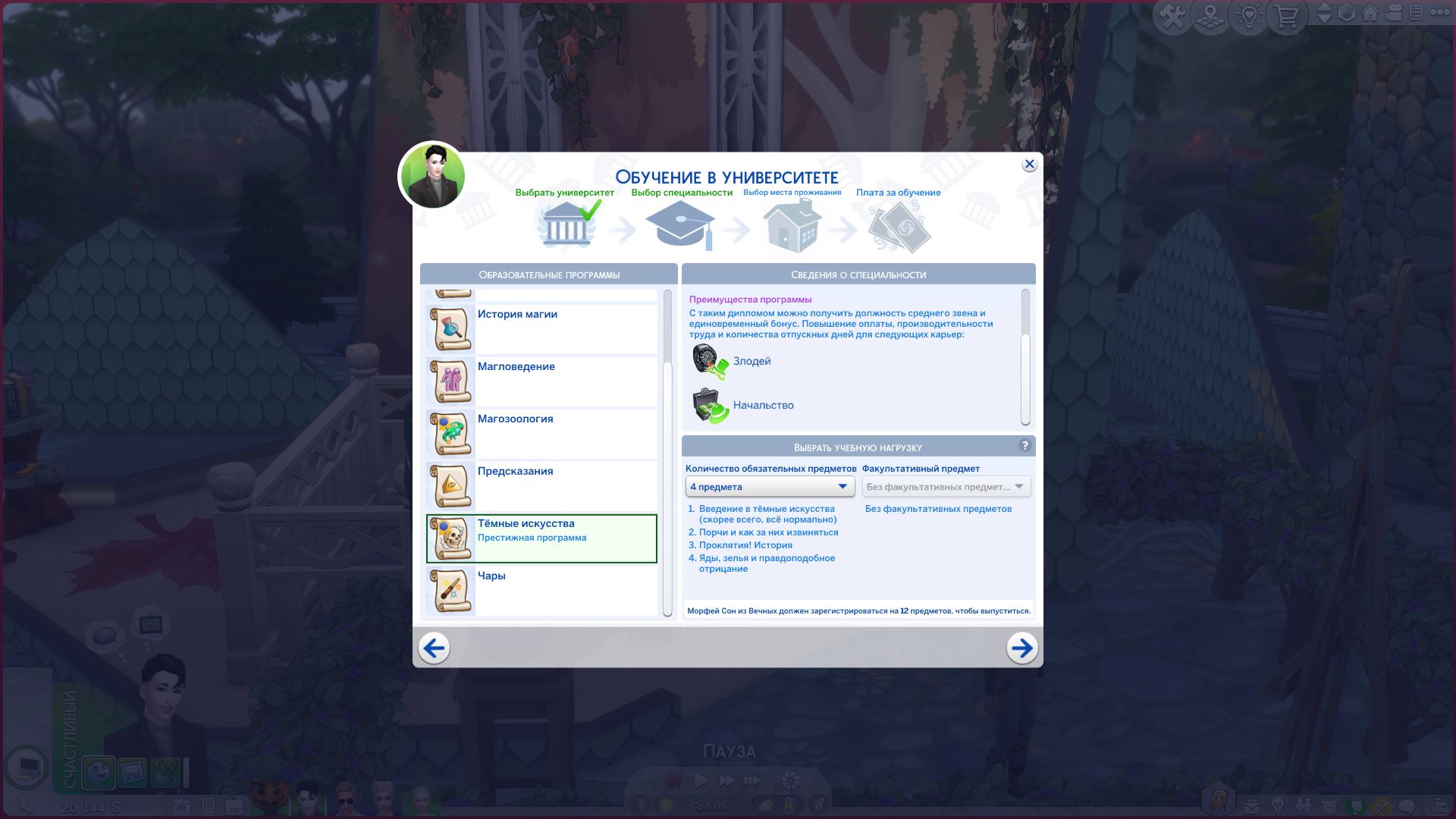 Мод Sims 4 «Университет магии – третий ВУЗ в игре» от Lala — кадр 9