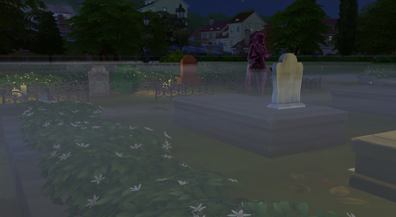 Мод Sims 4 «Счастливые призраки или Кладбище» от ChippedSim